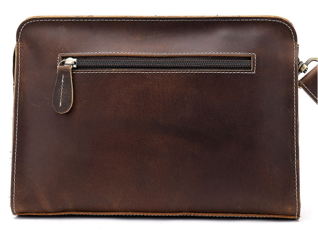 Ví Cầm Tay CLUTCH Nam Da Bò Sáp Nhập Khẩu CLH269