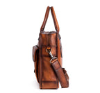 Cặp Da Bò Công Sở Da VEG Patina Ý Cao Cấp Xách Tay Đựng Laptop Bussiness Men TUDA SBM253