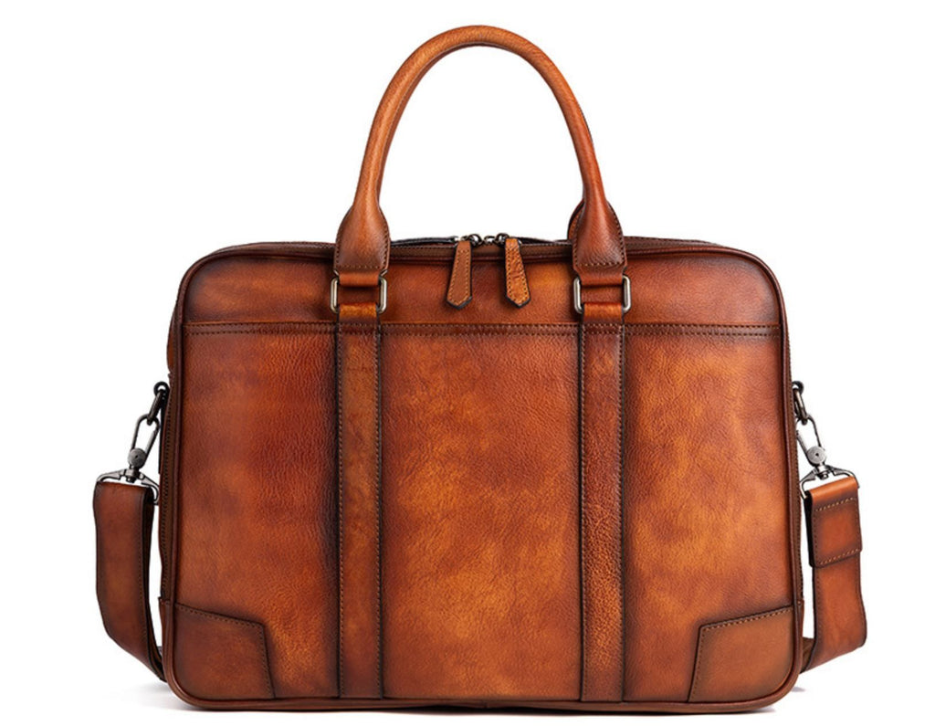 Cặp Da Bò VEG Italy Cao Cấp Xách Tay Đựng Laptop & Hồ Sơ Bussiness Men SBM244