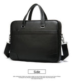 Cặp Xách Tay & Đeo chéo Da Bò Thật Đựng Laptop Bussiness Men SBM234