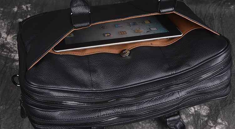 Cặp Xách Tay công sở Da Bò VEG Nhập Khẩu Đựng Laptop Bussiness Men SBM216