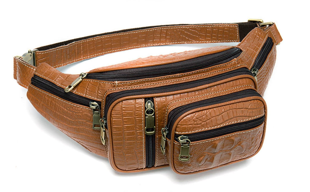 Túi Bao Tử Da Bò Thật RETRO Đeo Chéo Ngực Và Thắt Lưng SBM208