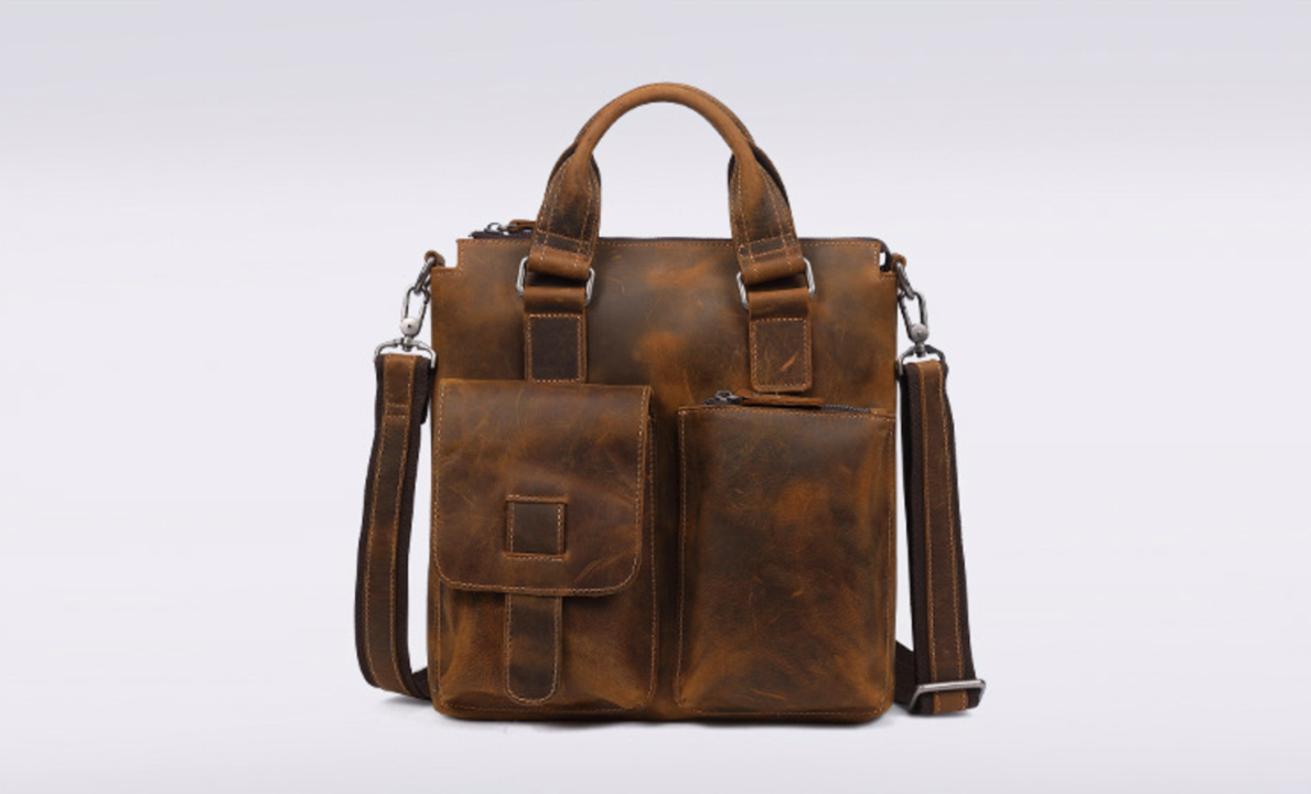 Túi Da Bò Thật Đựng Laptop Phong Cách Doanh Nhân RETRO SBM200