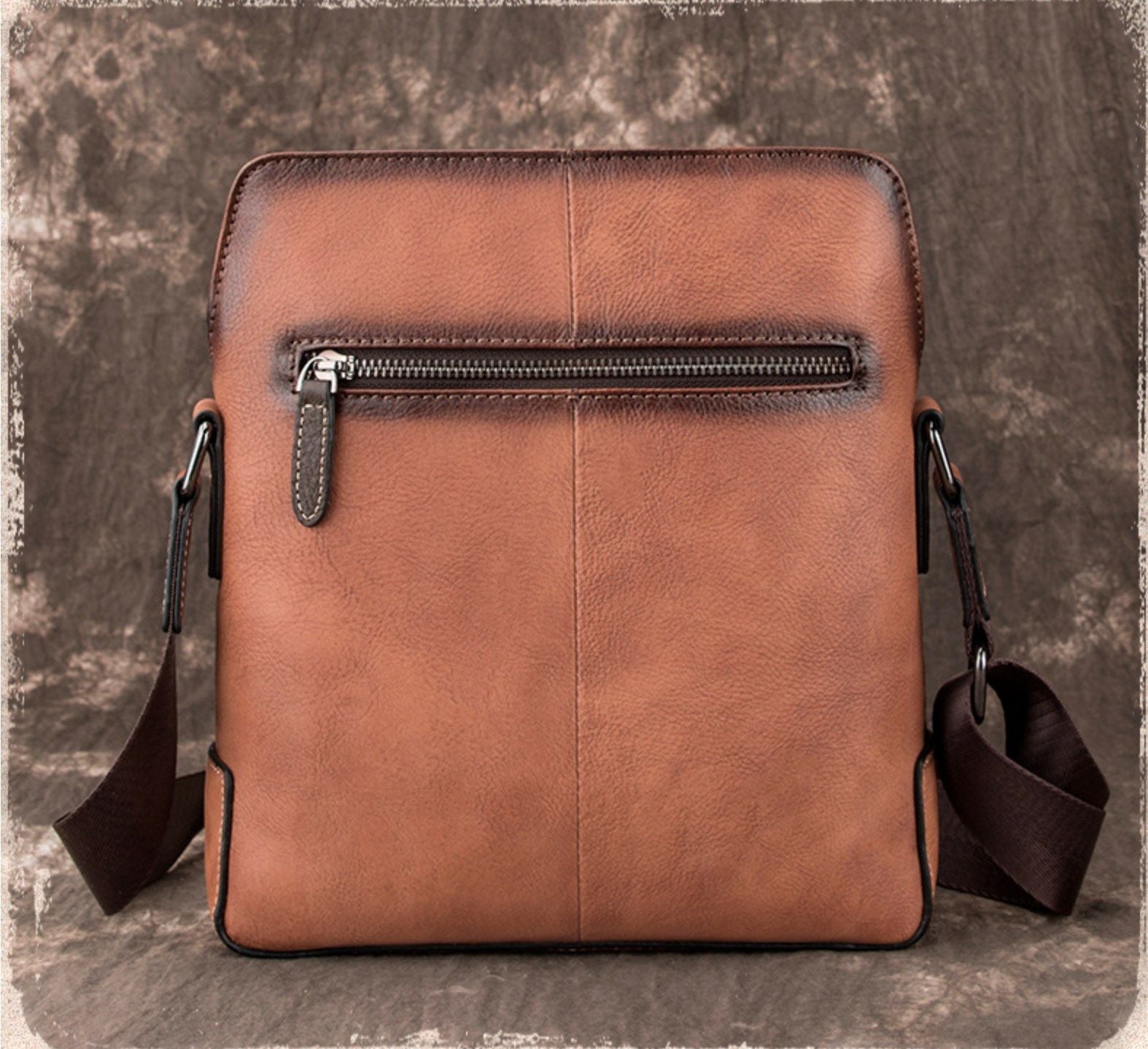 Túi Messenger Da Bò VEG Italy Nhập Khẩu đựng iPad Limited Edition SBM198