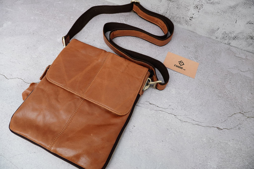 Túi Da Bò Thật Đeo Chéo Đựng IPad - Classic SBM180