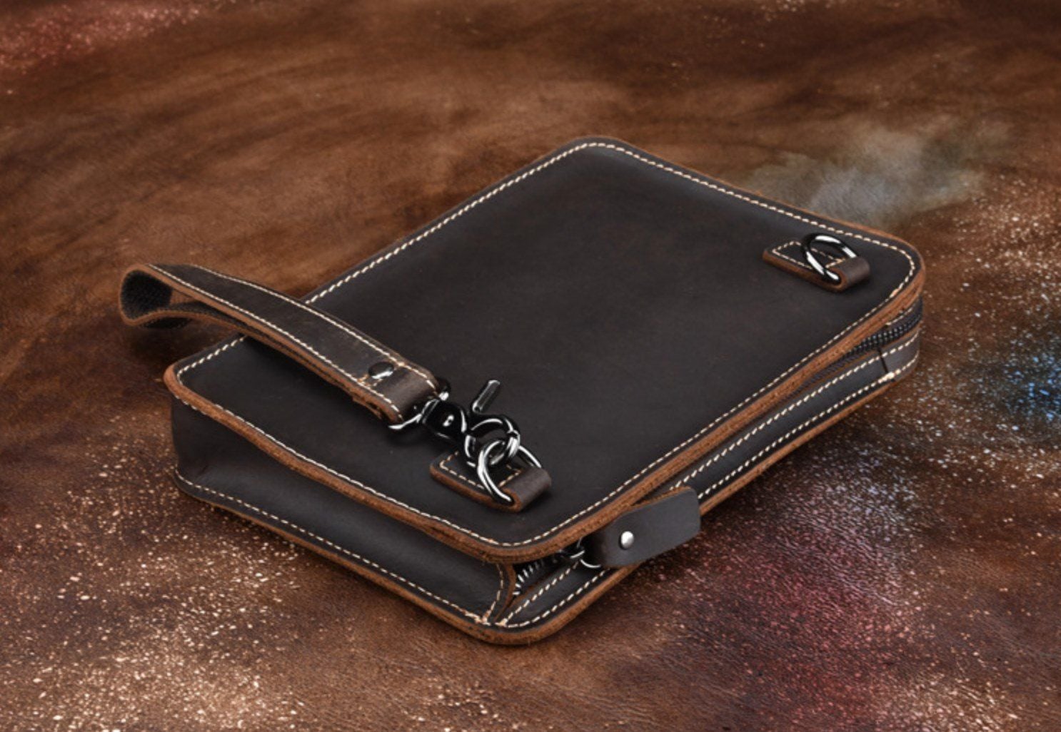 CLUTCH Cầm Tay & Đeo Chéo Da Thật RETRO SBM183