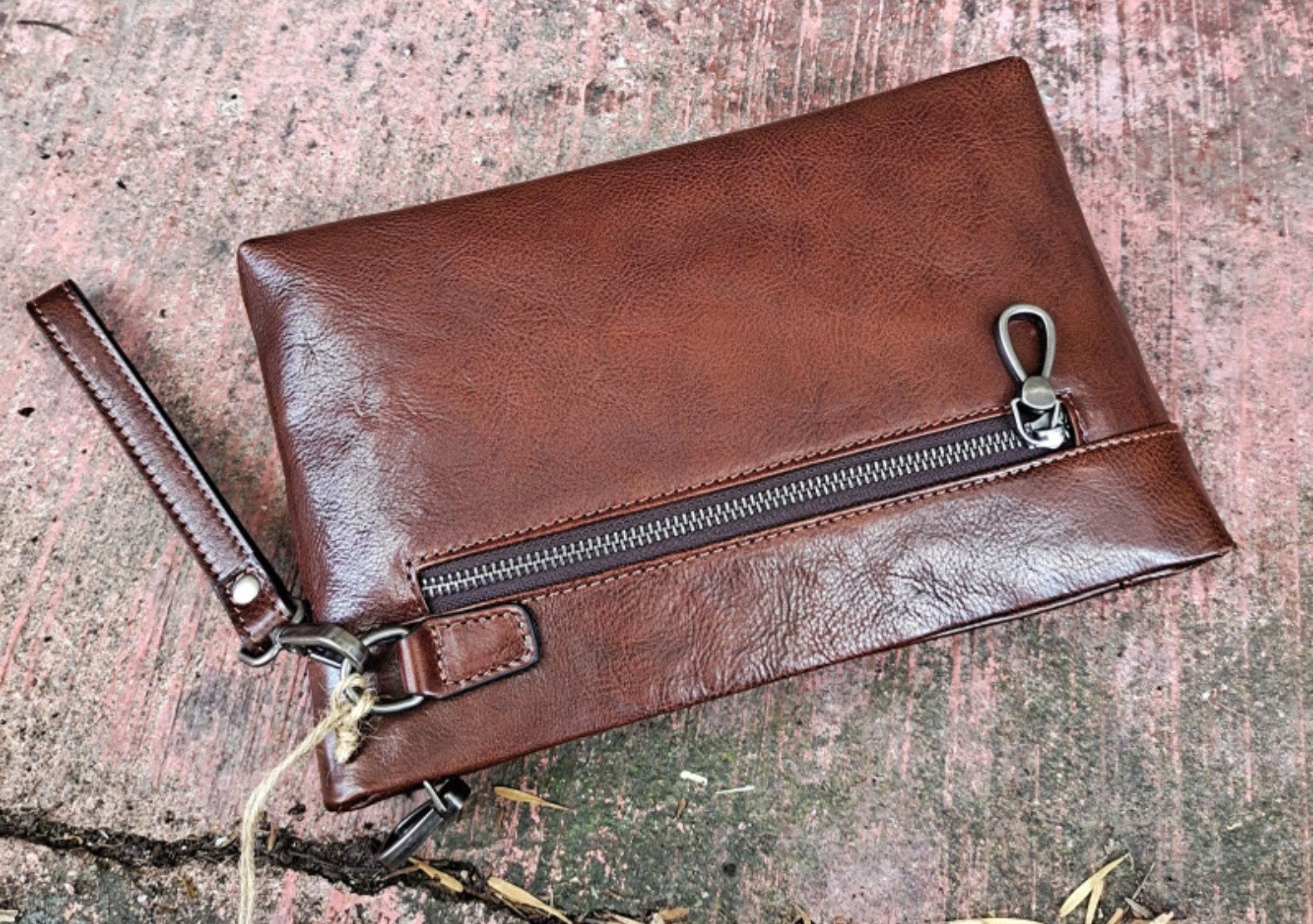 CLUTCH Cầm Tay Da Bò VEG Italy Phong Cách Sang Trọng CLH171