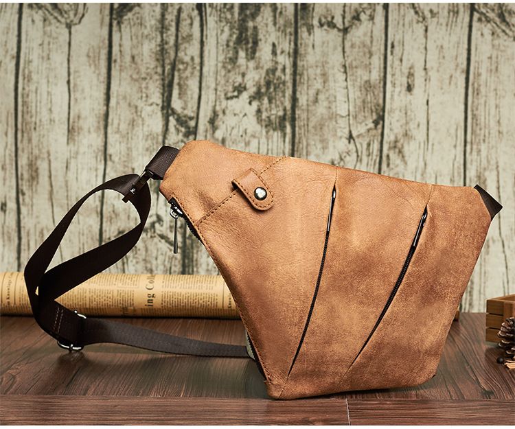 Túi da bò thật đeo chéo trước ngực VINTAGE TUDA SBM159