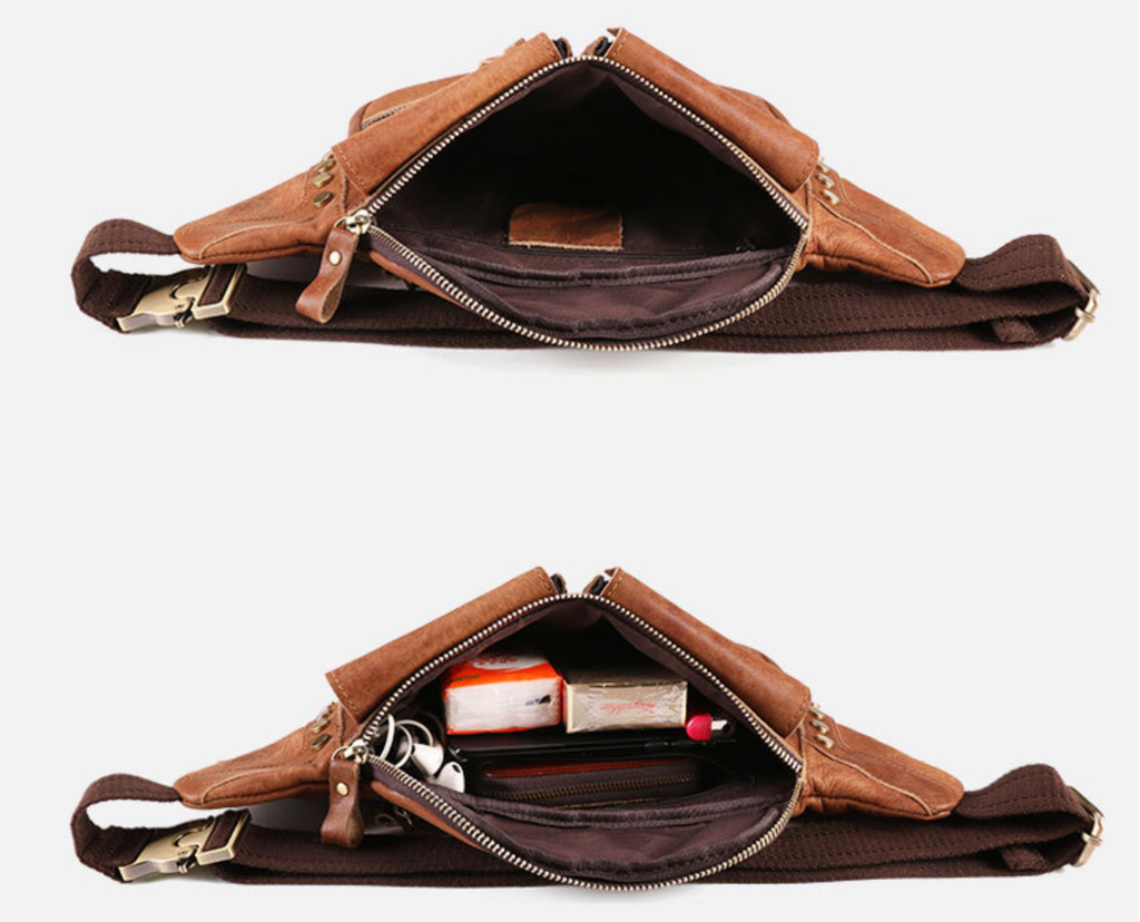 Túi da bò thật đeo chéo trước ngực VINTAGE SBM161