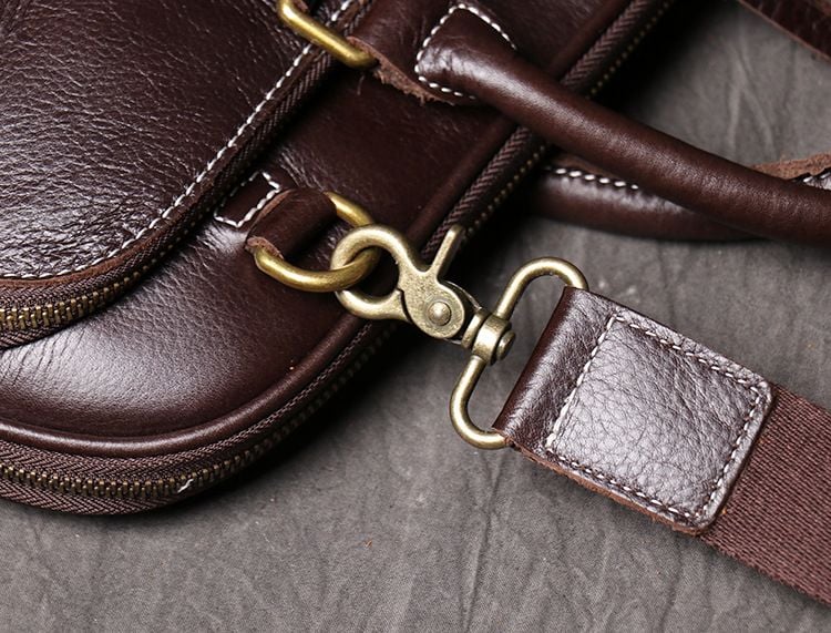 Túi RETRO nam da bò thật đeo vai & xách tay chứa Laptop Business Style SBM168