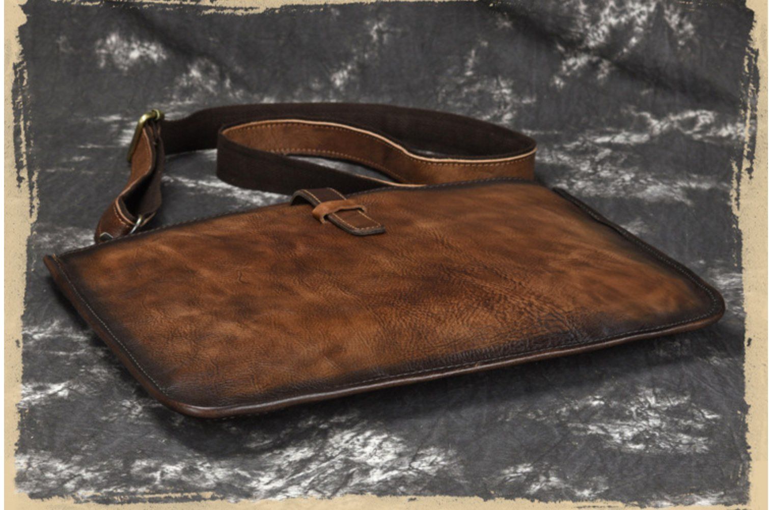 Cặp Da Bò VEG Italy Đeo Vai & Xách Tay chứa iPad Cho Dân Kinh Doanh Limited SBM170