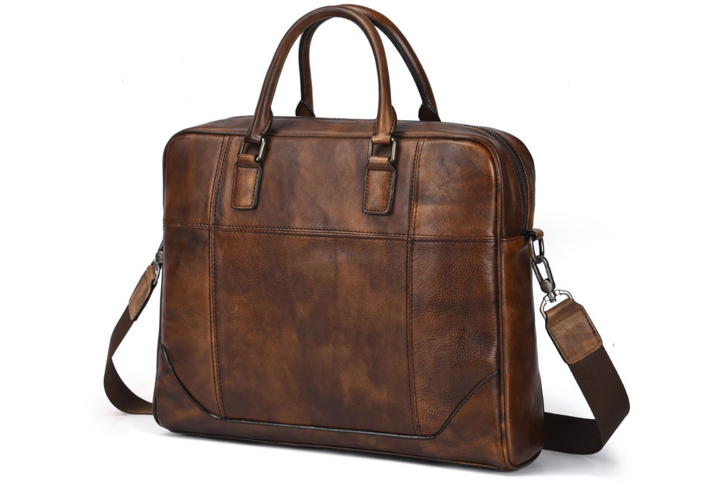 Túi da bò thật RETRO chứa laptop cho dân kinh doanh, công sở SBM151