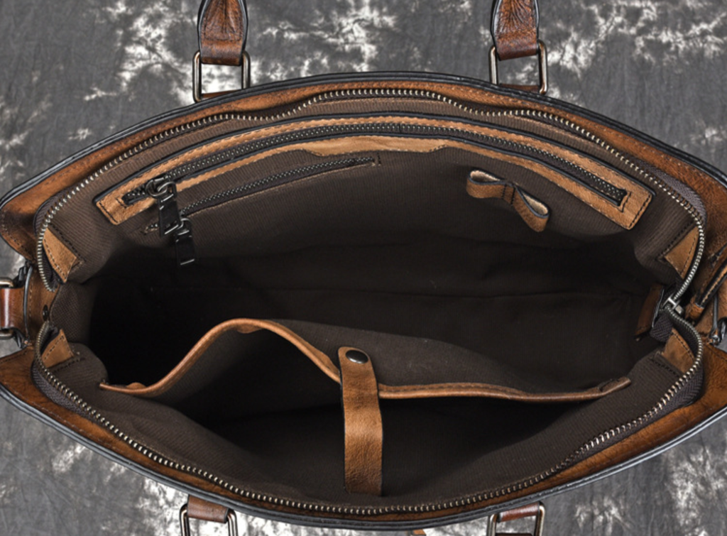 Túi da bò thật RETRO chứa laptop cho dân kinh doanh, công sở TUDA SBM152