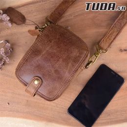 Túi da bò thật nhỏ gọn Berry & Ken RETRO - Classic edition SBM113