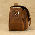 Túi Hộp Da Bò Sáp Italy đựng máy ảnh Đeo Chéo & Xách Tay Cổ Điển SBM353