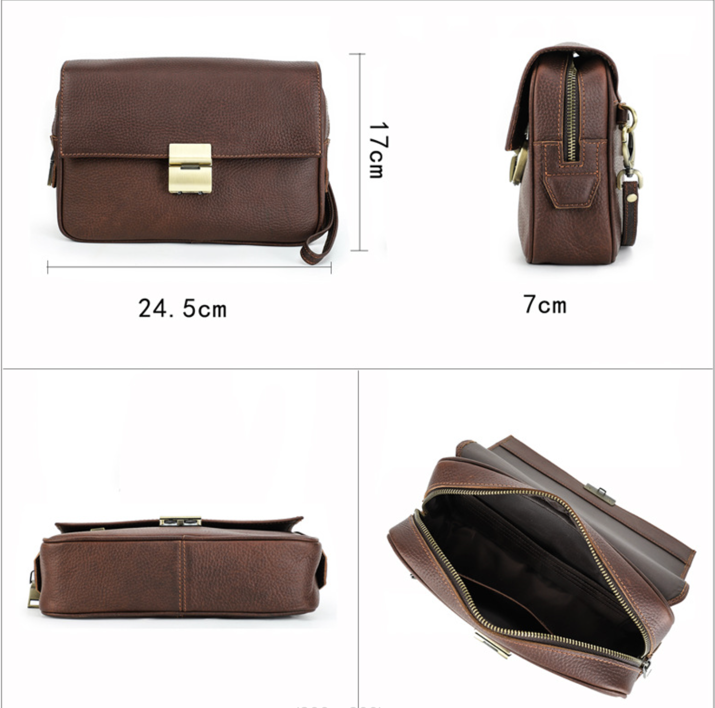 Ví Cầm Tay CLUTCH Khóa Số Da Bò Cao Cấp CONTACTS CLH371