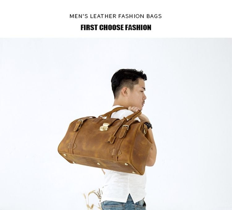 Túi Du Lịch Da Bò Sáp Cao Cấp RETRO Đa Chức Năng TUDA TBL367