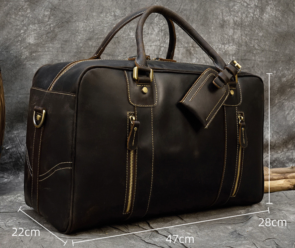 Túi Du Lịch Da Bò Sáp Italy Nhập Khẩu Cao Cấp TBL349