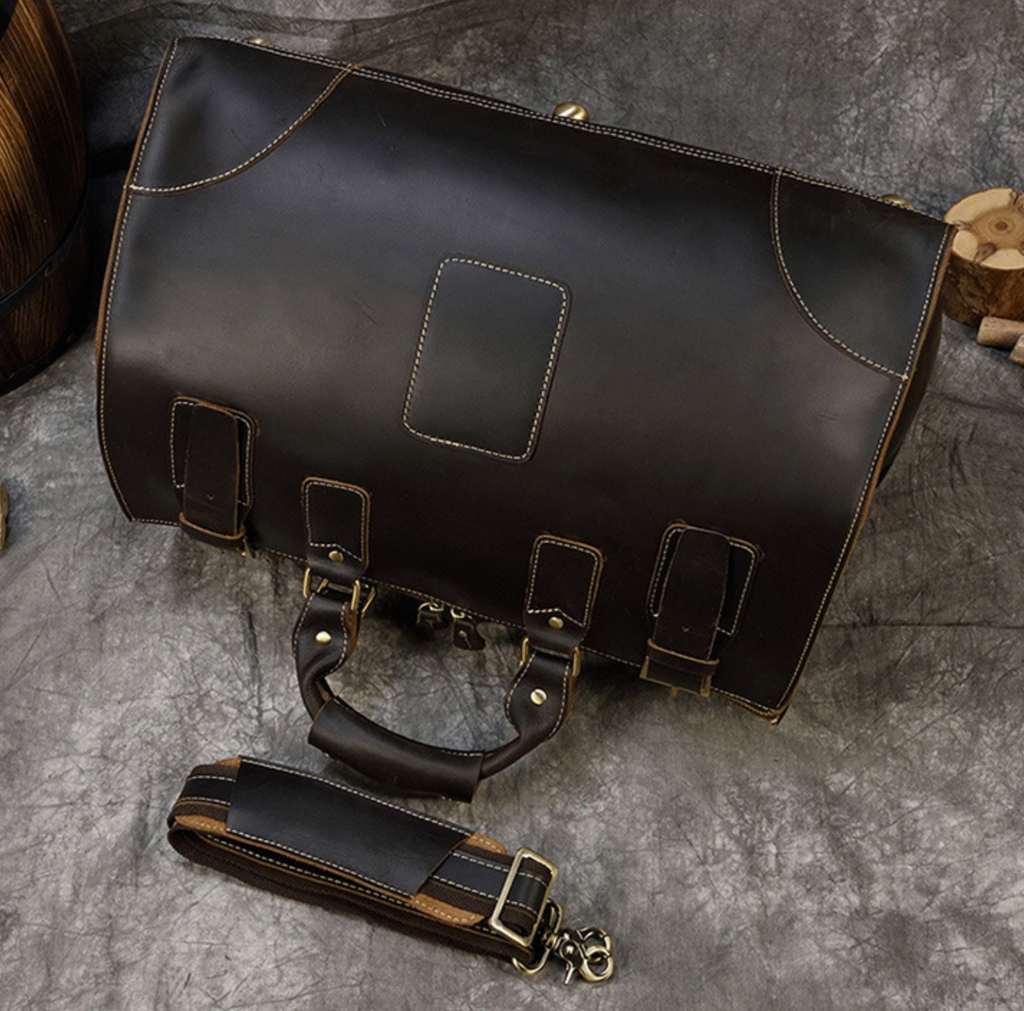 Túi Du Lịch Da Bò Sáp Italy Nhập Khẩu Cao Cấp Đa Chức Năng TBL336