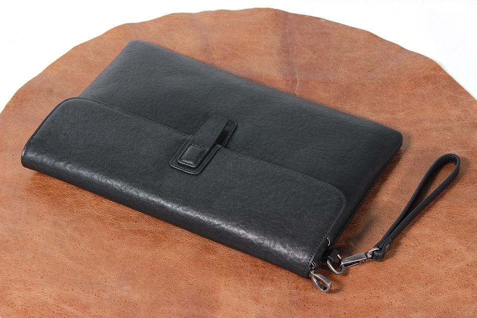 Cặp Da Bò Thật Cầm Tay Đựng Hồ Sơ & Laptop Business Style CLH347