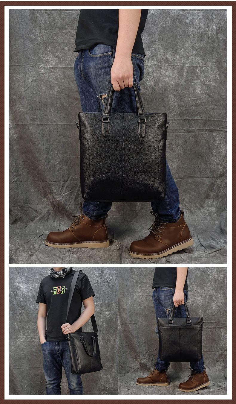 Túi Da Bò Thật Đeo Chéo & Xách Tay Phong Cách Doanh Nhân RETRO SBM308