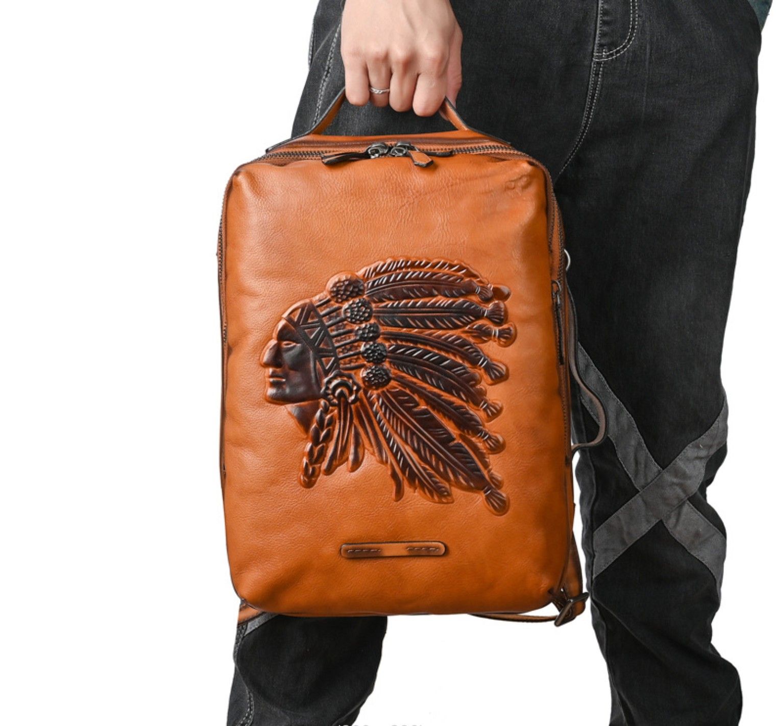 Balo Da Bò VEG Patina Italy Handmade Cao Cấp Đa Chức Năng BPL380