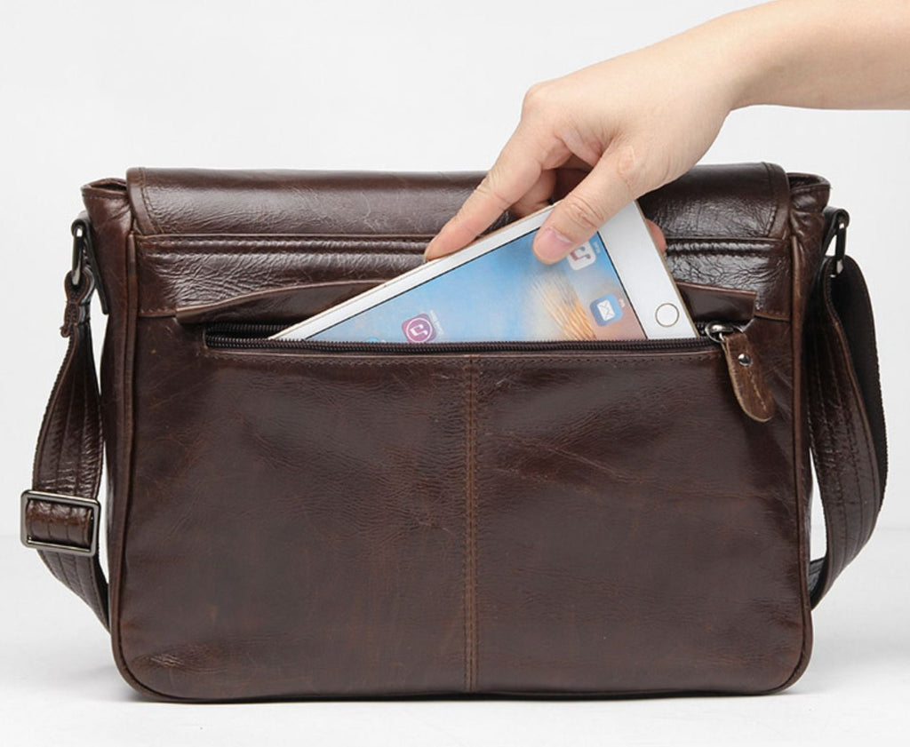 Túi Đeo Chéo Da Bò Thật Đựng iPad RETRO TUDA SBM289