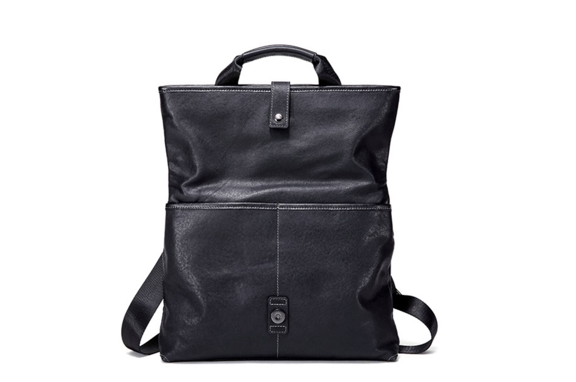 Túi Đeo Chéo Da Bò Thật Đựng Laptop & iPad Classic Style TUDA SBM263