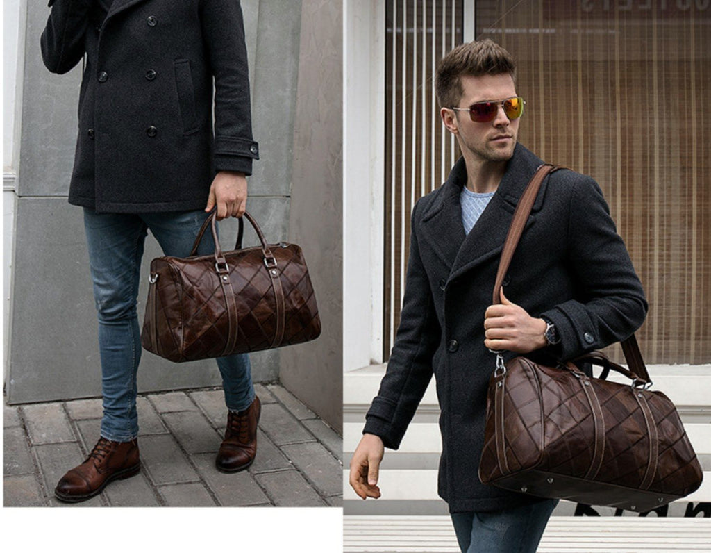 Túi Du Lịch Da Bò Thật Nhập Khẩu TBL264