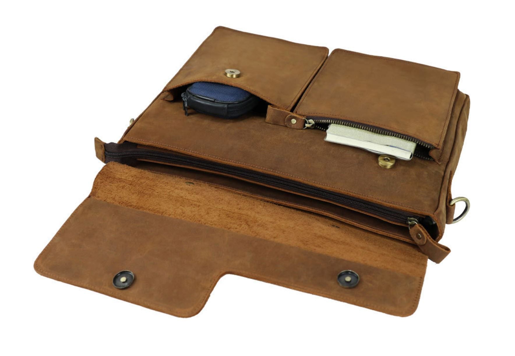 Cặp Xách Tay Da Bò Thật Đựng Laptop Bussiness Men SBM240