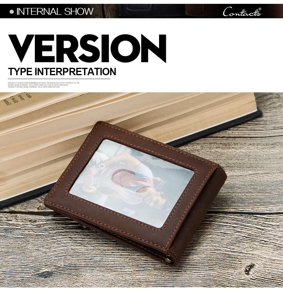 Ví Da Bò RETRO CLIP Nhập Khẩu Classic Edition W231