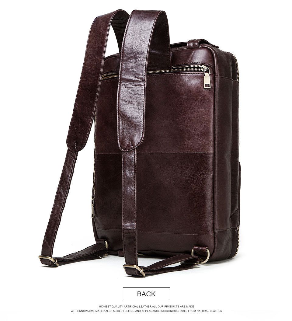 Cặp Da Bò Italy Nhập Khẩu Đeo Chéo & Balo Đa Chức Năng đựng laptop Classic SBM210