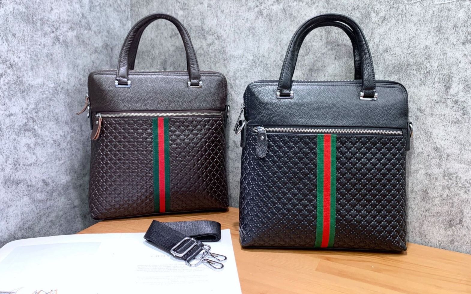 Túi Da Thật Đeo Vai & Xách Tay đựng ipad Modern Style SBM190