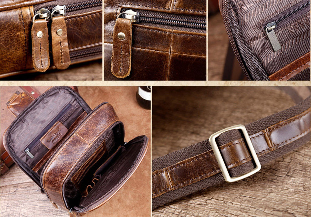 Túi Da Bò VEG Nhập Khẩu Đeo Chéo Trước Ngực Cobbler Legend TUDA SBM178