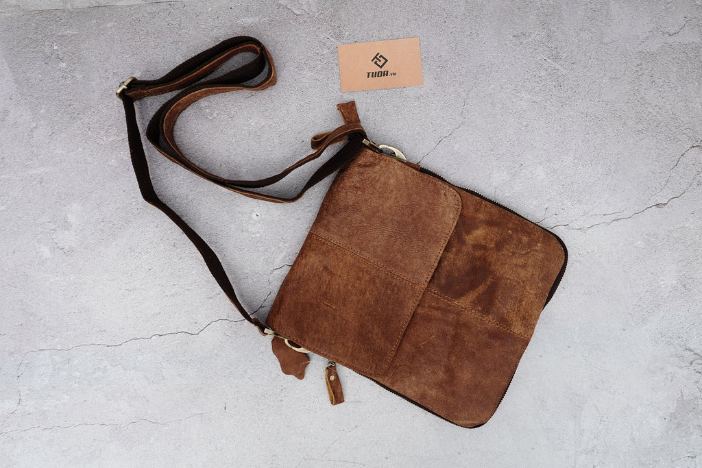Túi Da Bò Thật Đeo Chéo Đựng IPad - Classic SBM180