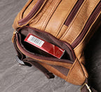 Túi da bò thật đeo chéo ngực và thắt lưng , phong cách cổ điển SBM142