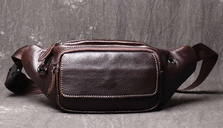 Túi da bò thật đeo chéo ngực và thắt lưng nhỏ gọn SBM144