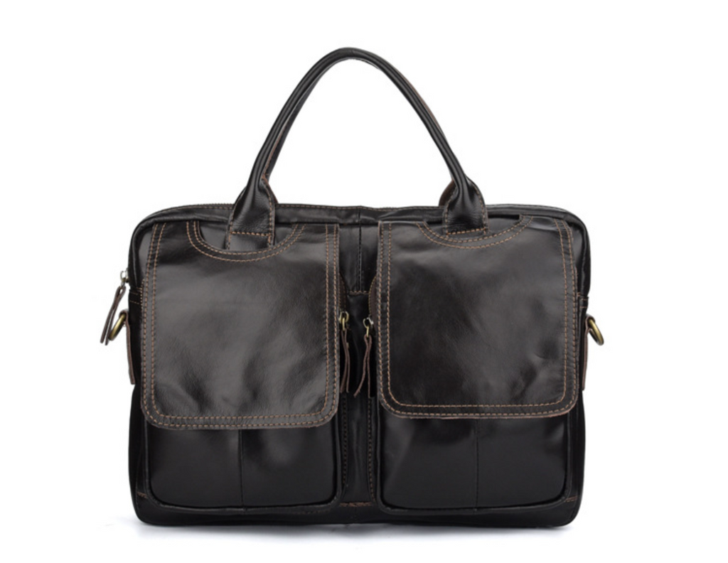 Túi da bò thật chứa laptop cho dân kinh doanh, công sở Berry&Ken SBM150