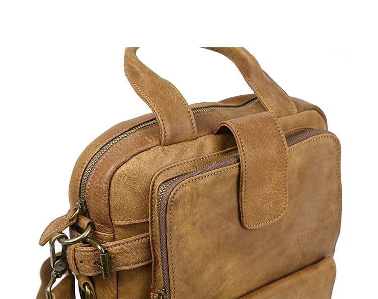 Túi da bò thật đựng laptop phong cách doanh nhân RETRO SBM157