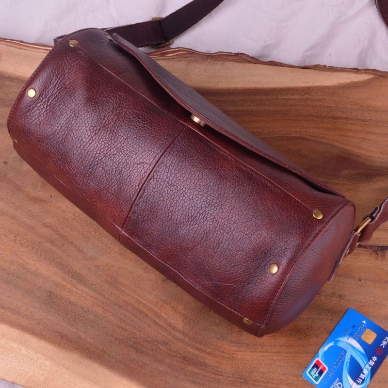 Túi trống da bò thật Berry & Ken VINTAGE SBM117