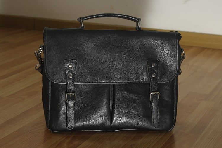 Cặp Da Bò VEG Patina Italy Cao Cấp Xách Tay Đựng Laptop & Hồ Sơ Bussiness SBM356