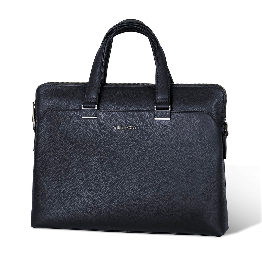 Cặp Da Doanh Nhân Da Thật Cao Cấp Đựng Laptop & Hồ Sơ William Polo SBM360