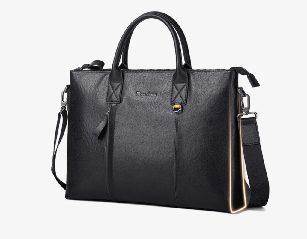 Cặp Da Công Sở Cao Cấp Da Bò Thật Đựng Laptop & Hồ Sơ SBM344