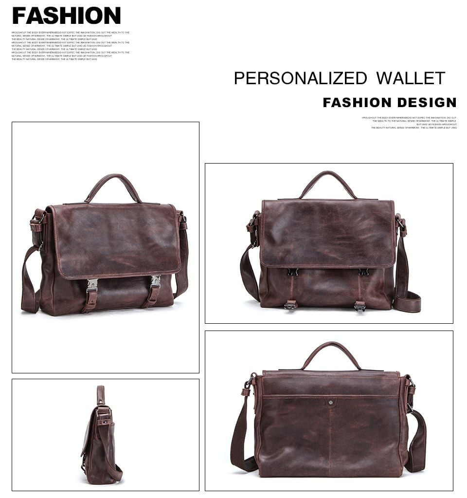 Cặp Da Bò Thật Đựng Laptop & Hồ Sơ Classic Edition TUDA SBM366