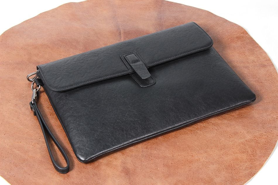 Cặp Da Bò Thật Cầm Tay Đựng Hồ Sơ & Laptop Business Style CLH347