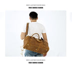 Túi Du Lịch Da Bò Sáp Cao Cấp RETRO Đa Chức Năng TUDA TBL367