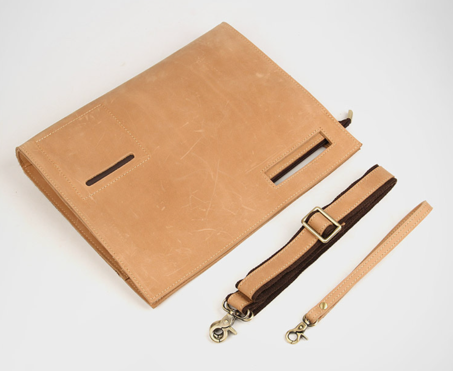 Túi Da Bò Thật Đeo Chéo & Cầm Tay Đựng iPad Special Edition SBM298