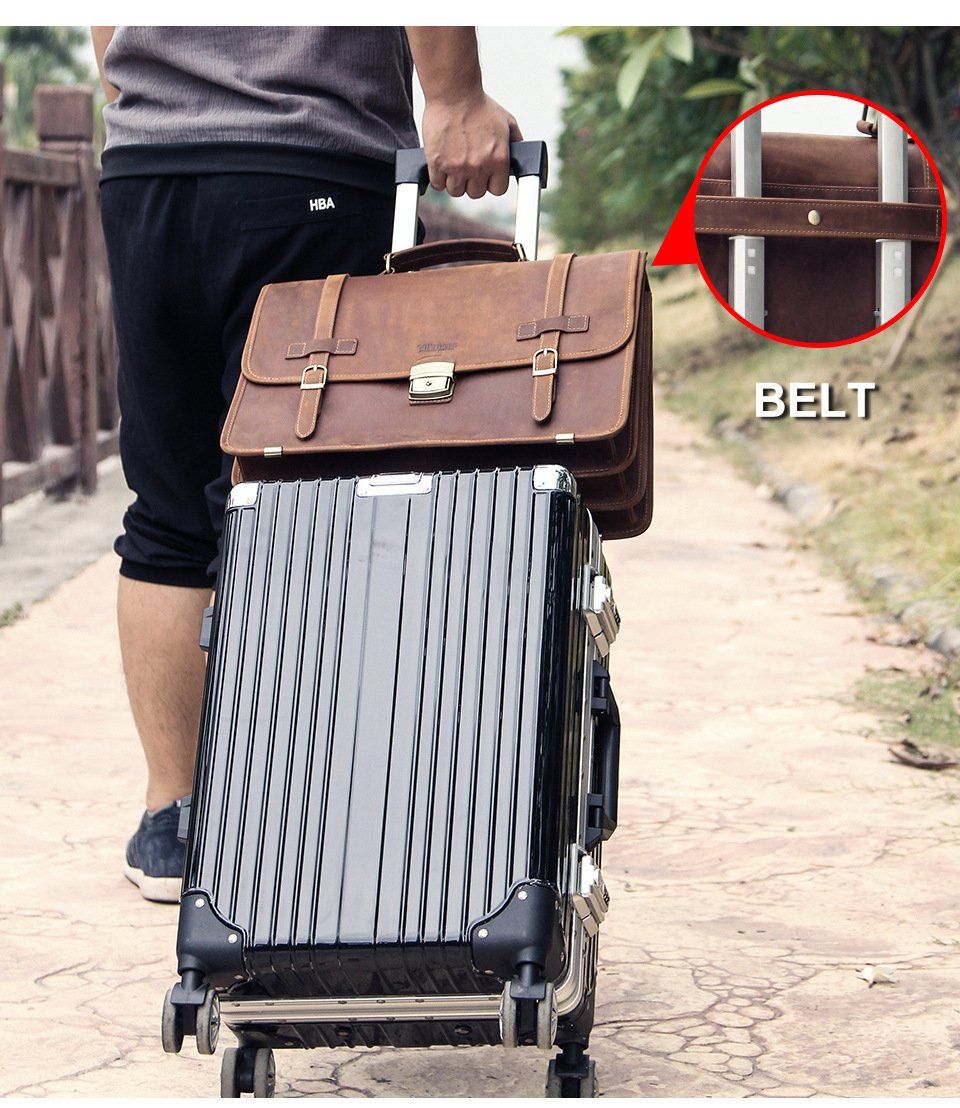 Cặp Da Công Sở Da Bò Sáp Italy Cao Cấp Đựng Laptop RETRO SBM324