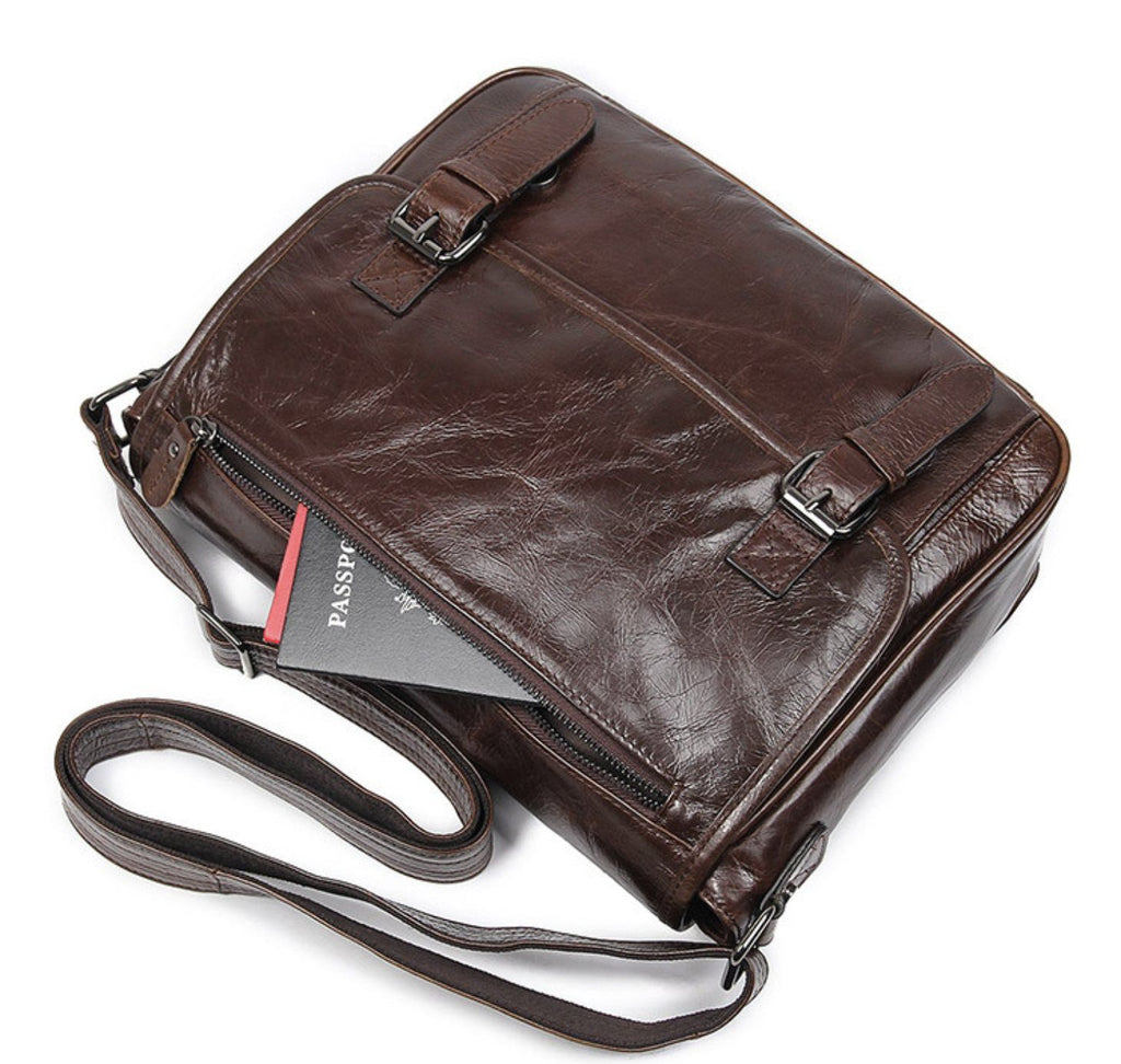 Túi Đeo Chéo Da Bò Thật Đựng iPad RETRO TUDA SBM289