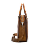 Cặp Da Bò VEG Patina Ý Cao Cấp Xách Tay Đựng Laptop & Hồ Sơ Bussiness Men SBM257